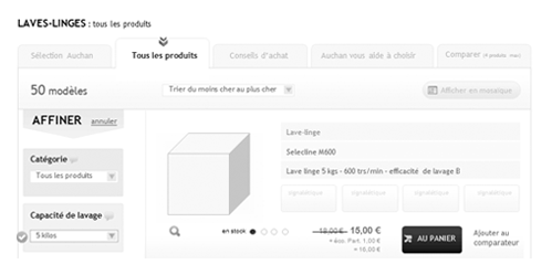UX site grande distribution