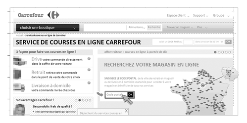 UX site traiteur