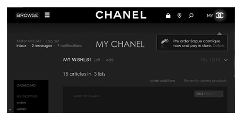 UX espace client luxe