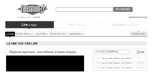 UX site de presse