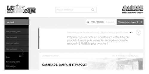 UX site promotion bricolage