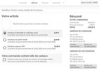 Conception de tunnel d'achat